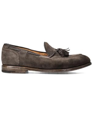 Premiata 32056 Suede Loafers - Brown
