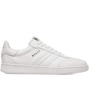 Bally Retro Crest Trainers - White