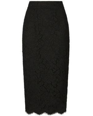 Dolce & Gabbana Lace Skirt - Black