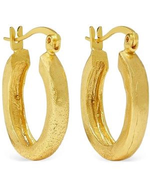 Ottoman Hands Caprice Hoop Earrings - Metallic
