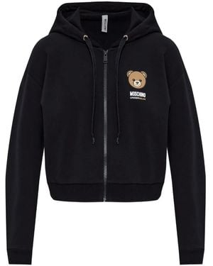 Moschino Pull Zippé - Bleu