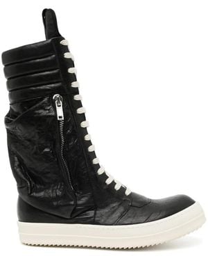 Rick Owens Cargo Geobasket Boots - Black