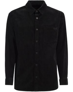 A.P.C. Corduroy Shirt - Black