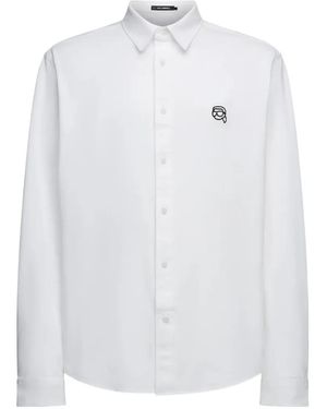 KARL LAGERFELD Ikon Buttoned Shirt - White