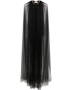 V:PM ATELIER Wanda Tulle Cape - Black