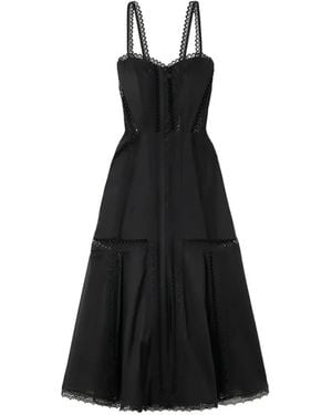 Charo Ruiz Dafelle Embroidered Dress - Black