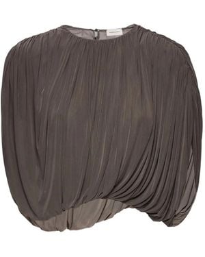 Magda Butrym Ruched Top - Grey
