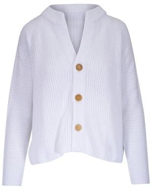 Frank & Eileen Button Placket Cardigan - Blue