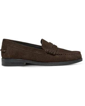 Geox Noemen Suede Loafers - White