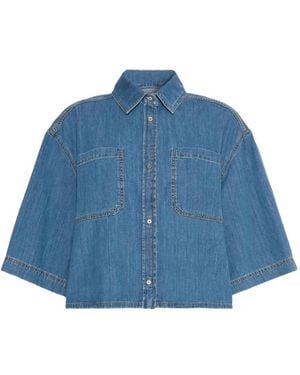 Weekend by Maxmara Boxy Denim Shirt - Blue