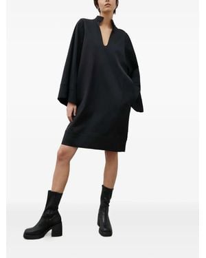 By Malene Birger Minikleid mit V-Ausschnitt - Schwarz