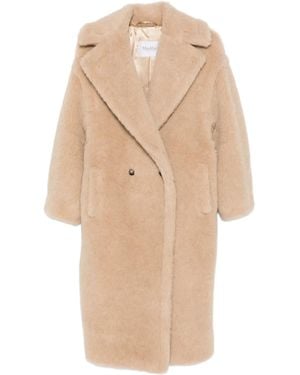 Max Mara Tedgirl Double-Breasted Coat - Natural