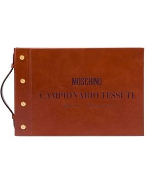 Moschino ブックモチーフ ハンドバッグ - ブラウン