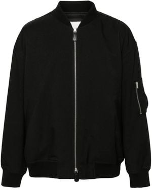 Jil Sander Padded Bomber Jacket - Black