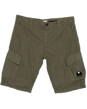 C.P. Company Ottoman Cargo Shorts - Green