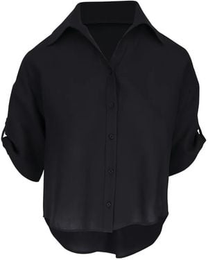 Akris Punto Chemise À Col Pointu - Bleu