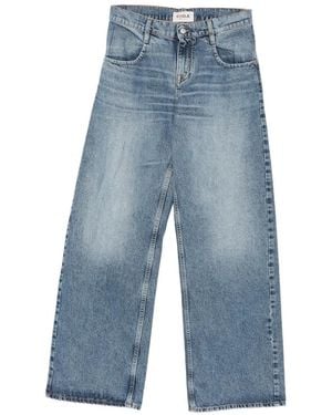 CYCLE Faded-Effect Wide-Leg Jeans - Blue
