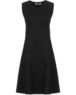 D.exterior Kleid mit rundem Ausschnitt - Schwarz