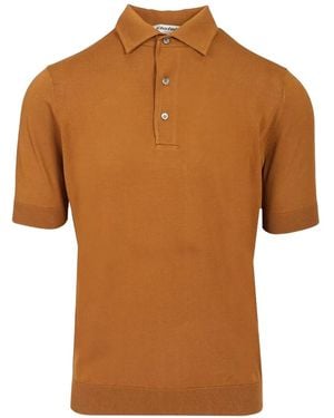Al Duca d'Aosta Ribbed-Trim Cotton Polo Shirt - Brown
