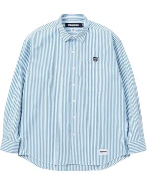 Neighborhood Striped Cotton Shirt - Blue