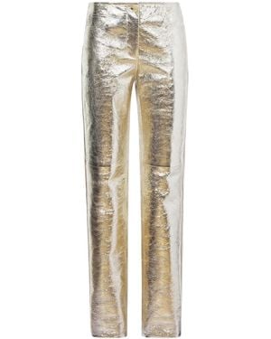 Proenza Schouler Metallic Leather Trousers - ナチュラル
