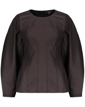 Ellery Puff-Sleeves Blouse - Black