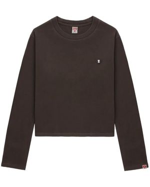 A Bathing Ape Long Sleeve Appliqué T-Shirt - Brown
