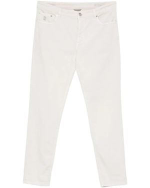 Brunello Cucinelli ストレートジーンズ - ホワイト