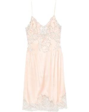 Ermanno Scervino Lingerie-Style Midi Dress - White