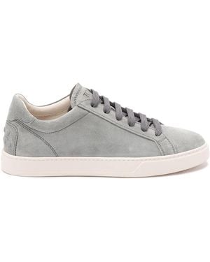 Tod's Zapatillas bajas de piel con cordones - Gris