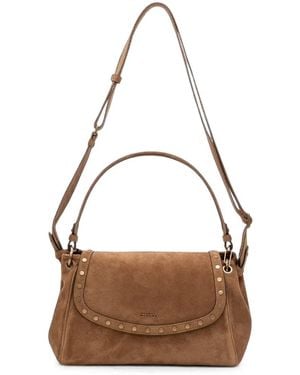 Isabel Marant Chany M Suede Bag - Brown