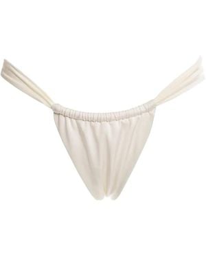 Agua Bendita Tie-Side Bikini Bottoms - White