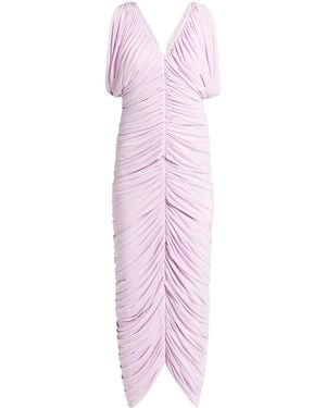 Magda Butrym Ruched Cupro Blend Midi Dress - Pink