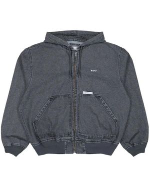 WTAPS D00M Zp-Up Denim Hoodie - Blue