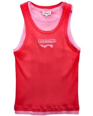 Charles Jeffrey Logo-Embroidered Layered-Effect Vest