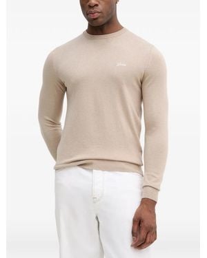 Guess Script-Logo Jumper - White