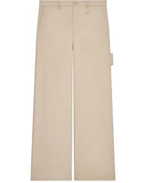 Courreges Pantaloni Hammer Con Logo - Neutro
