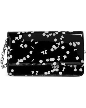 Maison Margiela Confetti-Print Four-Stitch Wallet - Black
