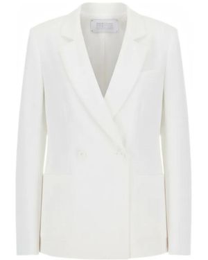 Harris Wharf London Blazer À Boutonnière Croisée - White