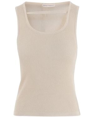 Niccolò Pasqualetti Ribbed-Knit Tank Top - Natural