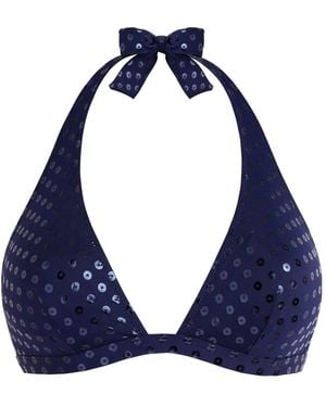 Vilebrequin Relief Sparkling ビキニトップ - ブルー