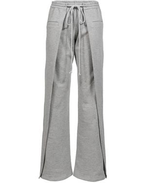 SRVC Studio Origami Wide-Leg Track Trousers - Grey