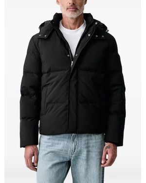 Guess Hooded Quilted Jacket - Black