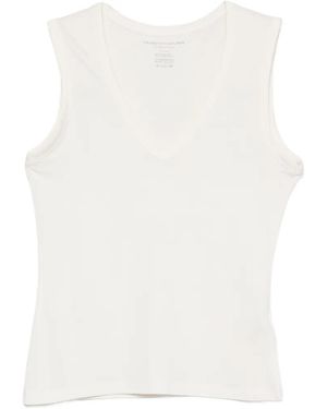 Majestic Filatures V-Neck Tank Top - White
