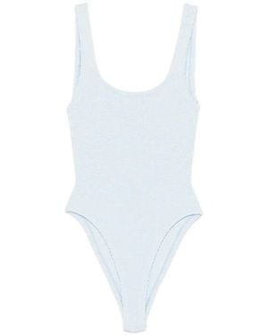 Hunza G Square-Neck Swimsuit - White