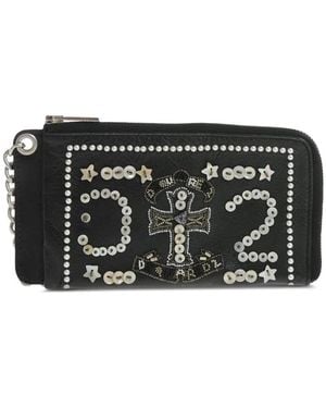 DSquared² Portemonnaie Mit Pailletten - Schwarz