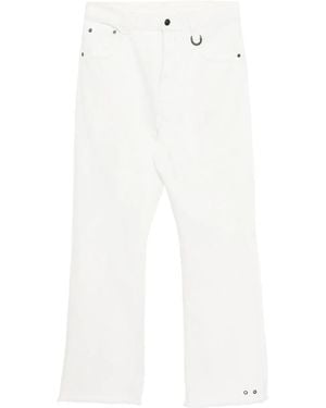TEAM WANG design Straight-Leg Jeans - White