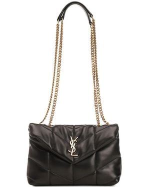 Saint Laurent Plumífero De Piel De Borrego - Blanco