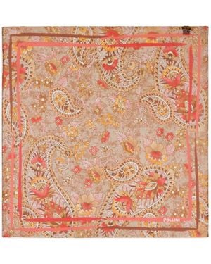 Pollini Paisley Floral Print Scarf - Pink