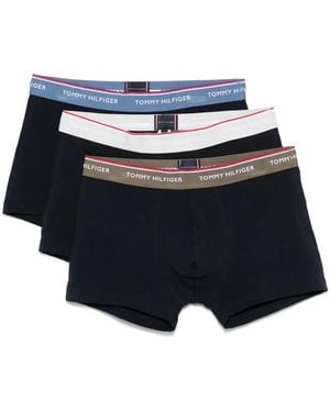 Tommy Hilfiger Logo-Print Boxers (Pack Of Three) - Blue